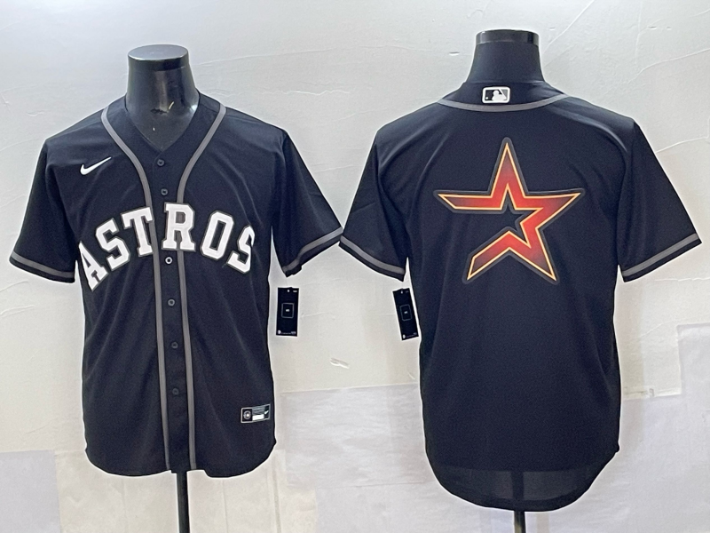 Men Houston Astros blank black 2025 Nike MLB Jersey 009